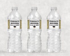 Personalized Graduation Water Bottle Labels Set of 10